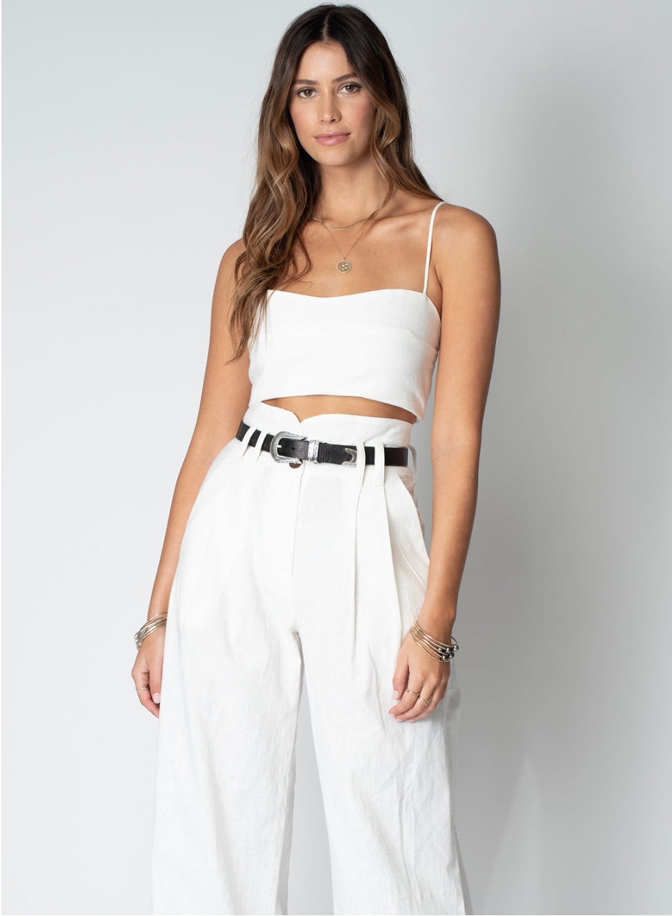 Linen Le Bra Top 棉麻背心(黑/白)