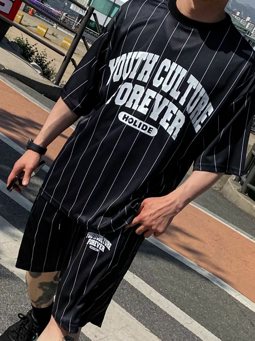 英文字直間短袖Tee And More-026T