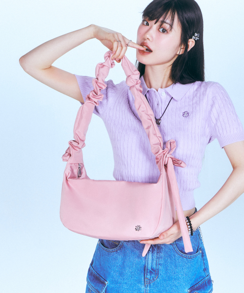 預訂｜WHAT IT ISNT RIBBON SHIRRINGBAG (2 COLOR)