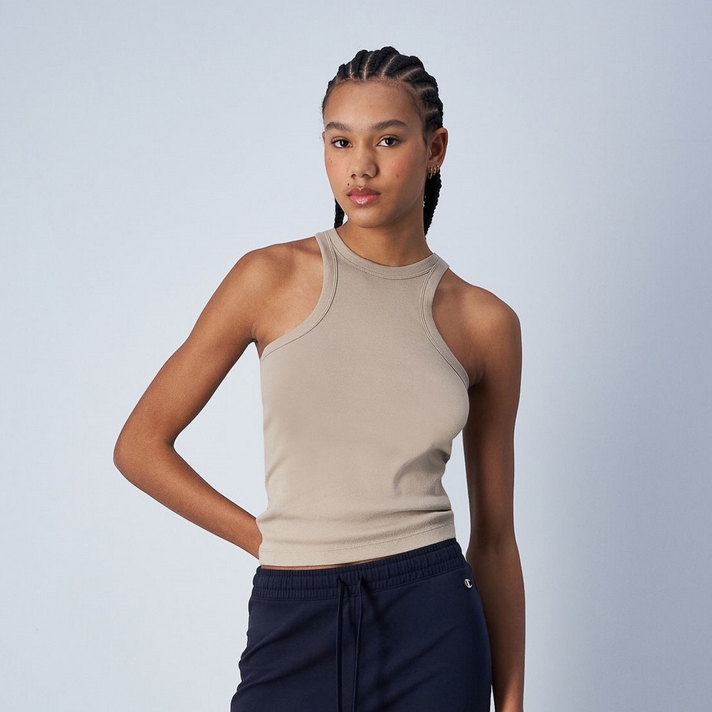 女款-LEGACY  基本 羅紋 坦克背心-沙色（117157-MS066）