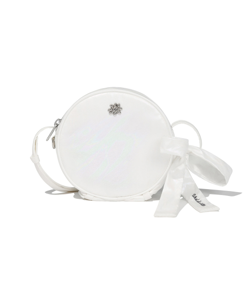 預訂｜WHAT IT ISNT RIBBON SHIRRING TAMBOURINE BAG (2 COLOR)