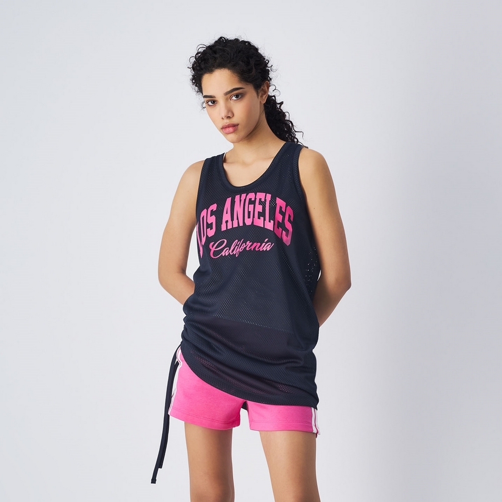 女款- LEGACY 網眼長版球衣背心-深藍色（117224-BS501）