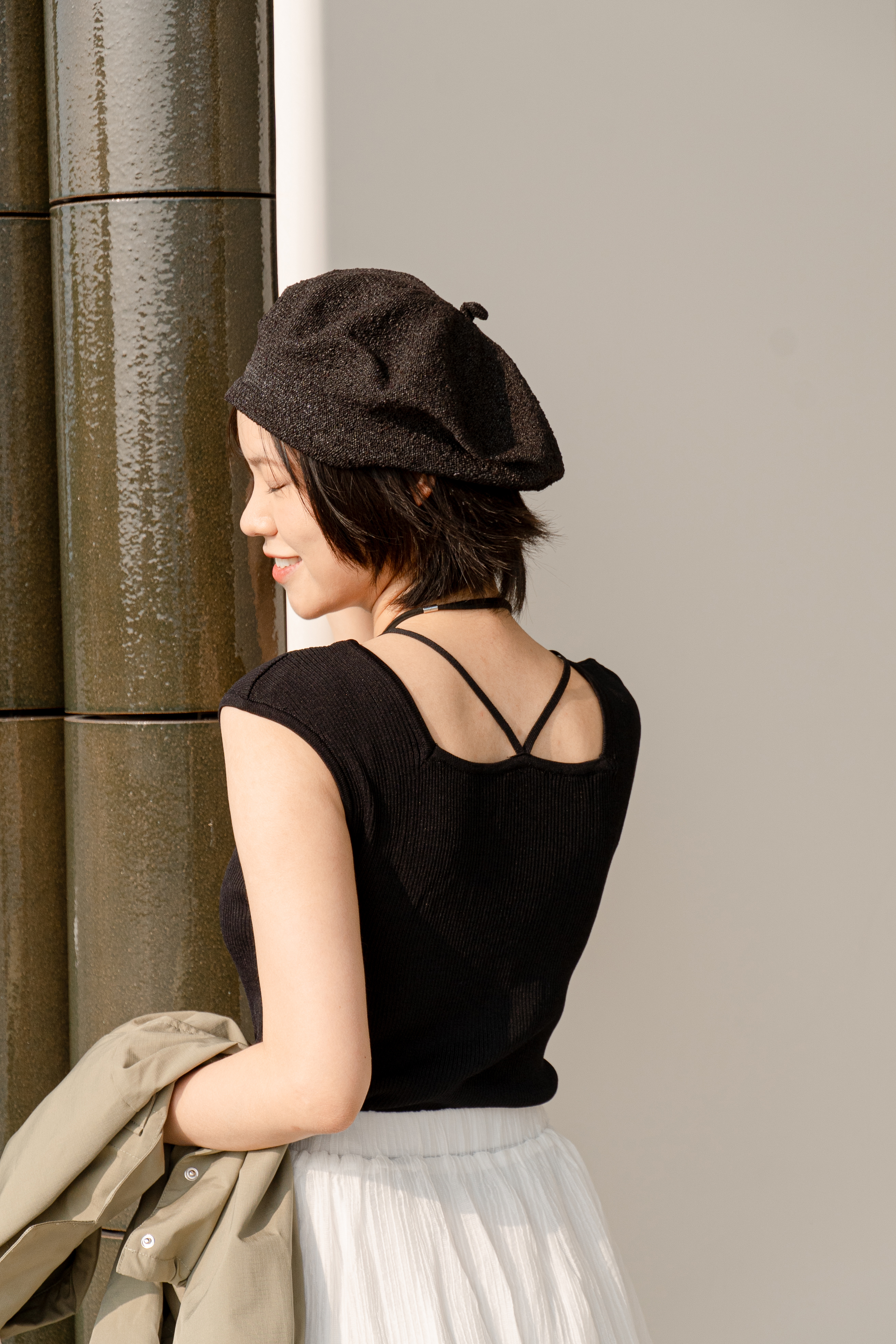 9931｜設計感！掛頸前後兩穿背心