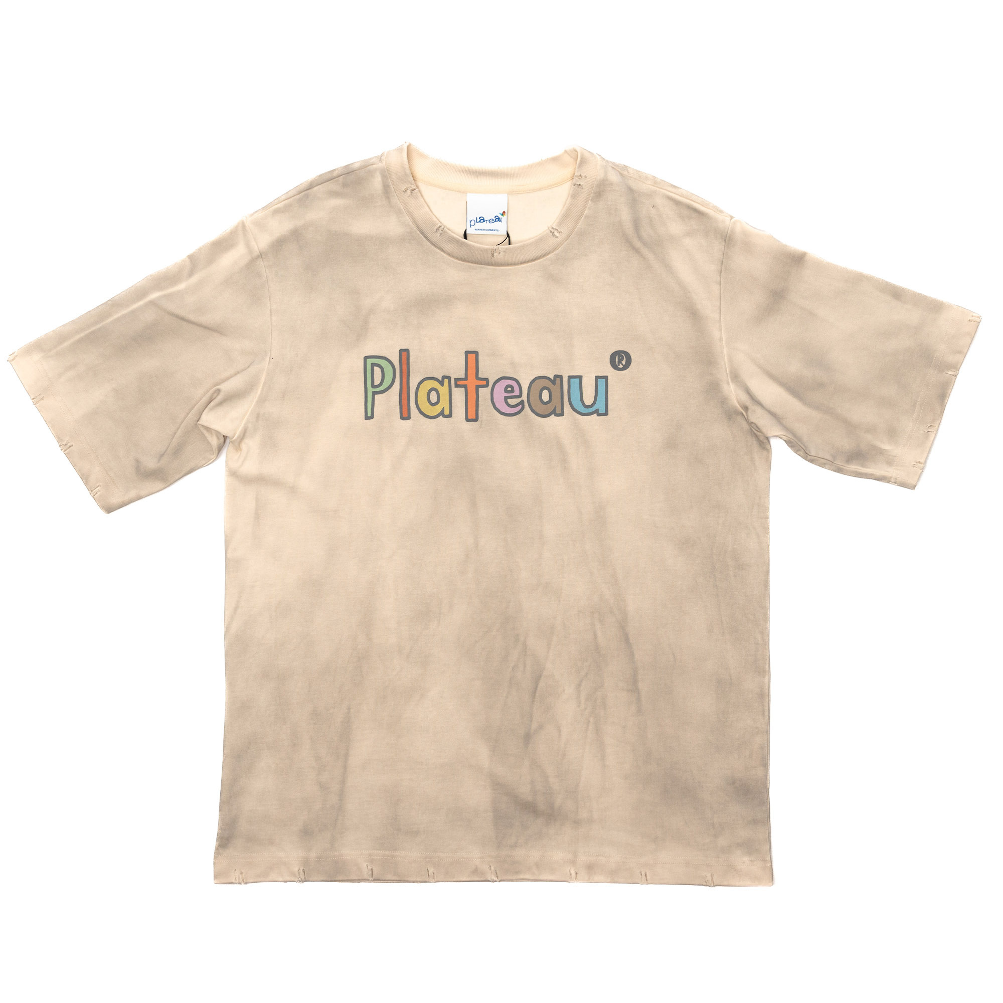 PLATEAU STUDIO / printed vintage tee – washed beige