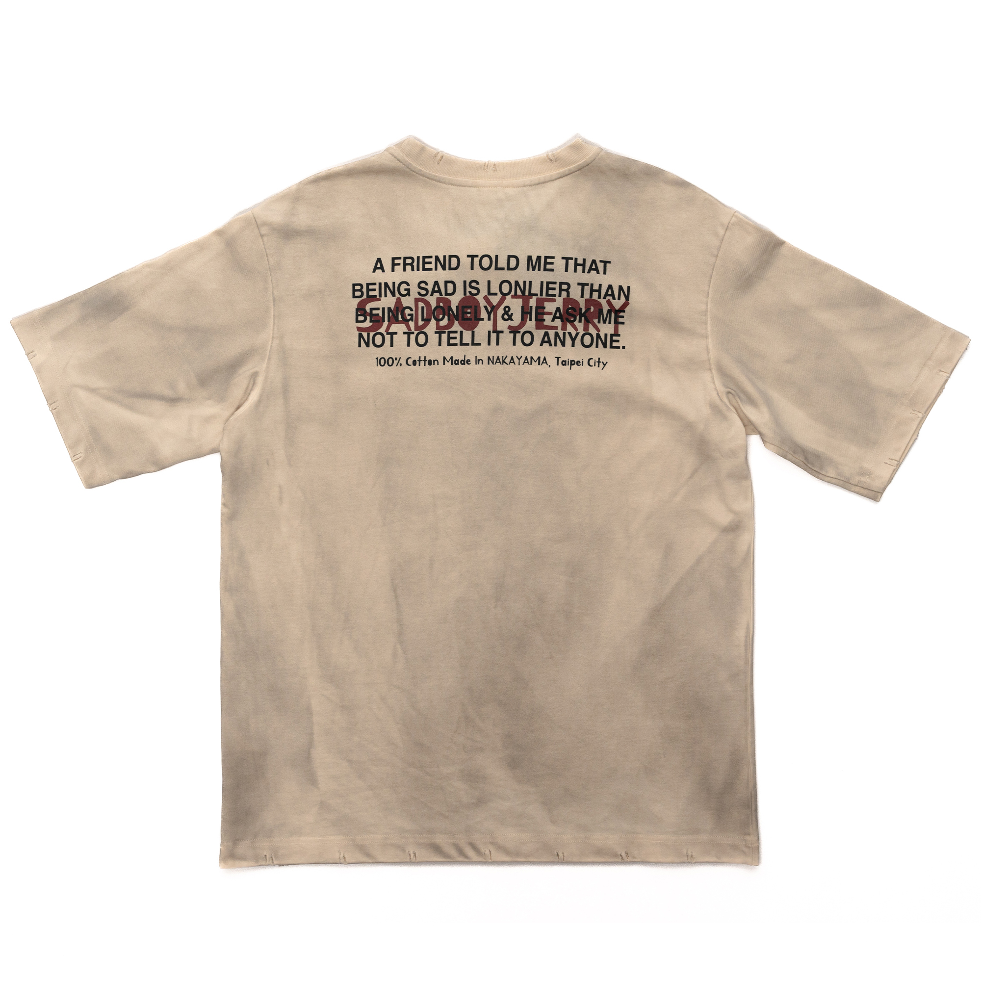 PLATEAU STUDIO / printed vintage tee – washed beige