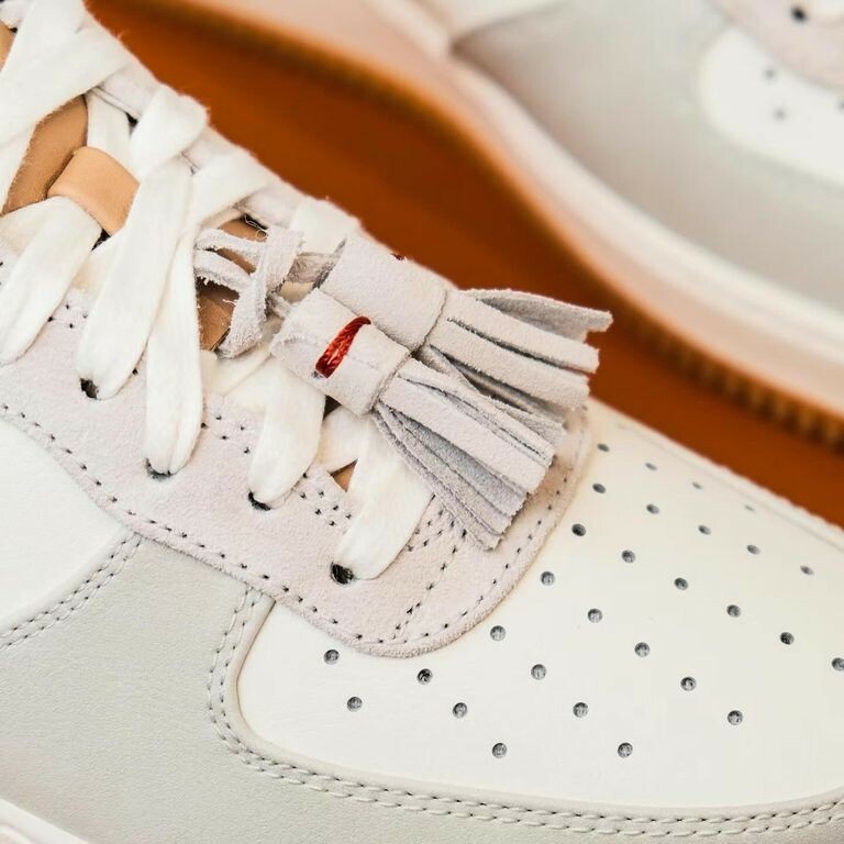 Nike Air Force 1 Low Tassels Light Bone 灰白 米卡其 HF5697001