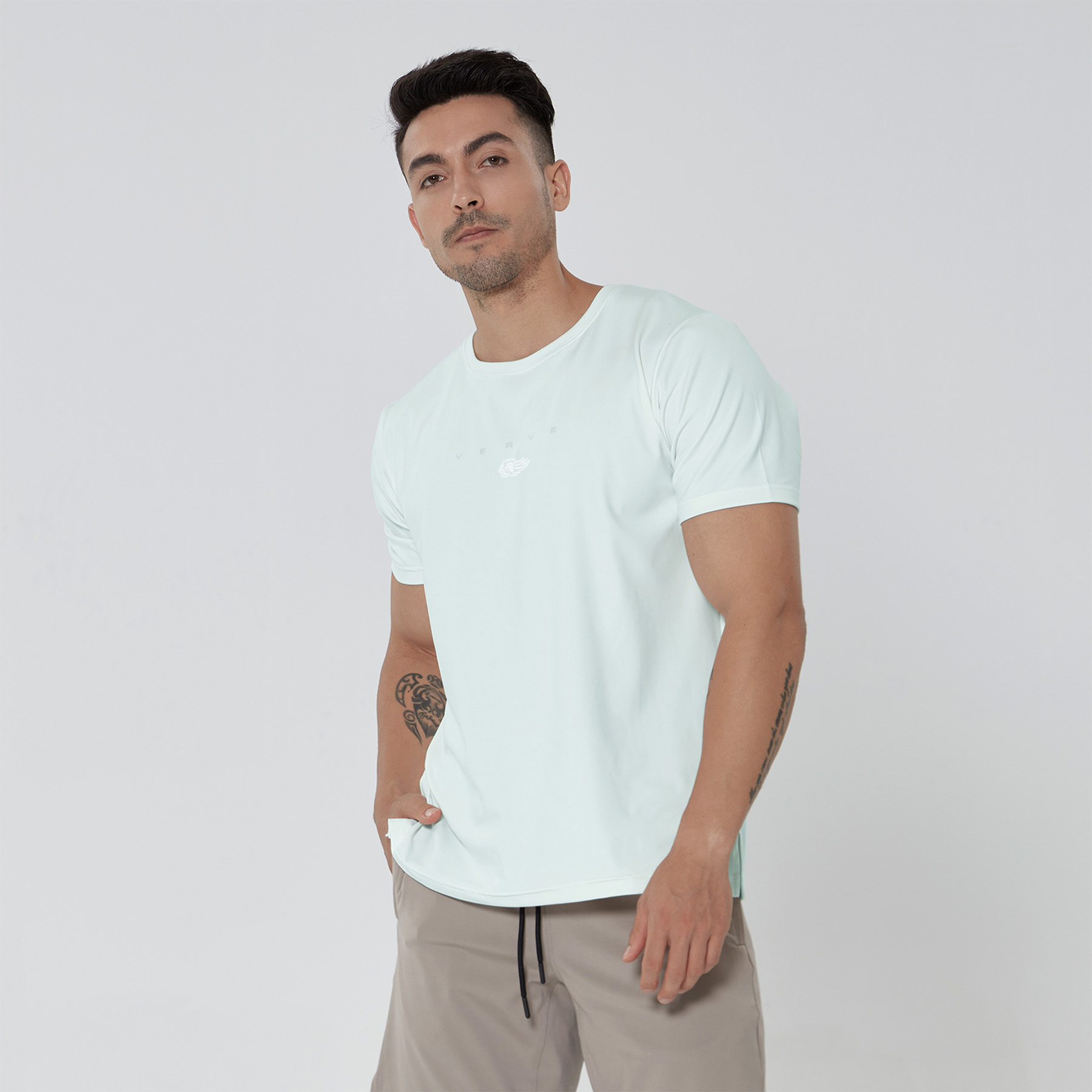 23-24 LN x VERVE XY-Stretch® 側開衩訓練短袖｜水晶綠