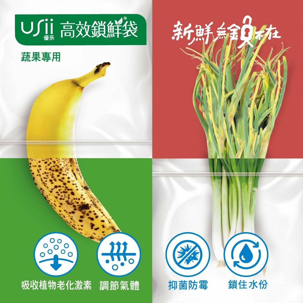 USii 高效鎖鮮袋 -  蔬果全品項優惠組