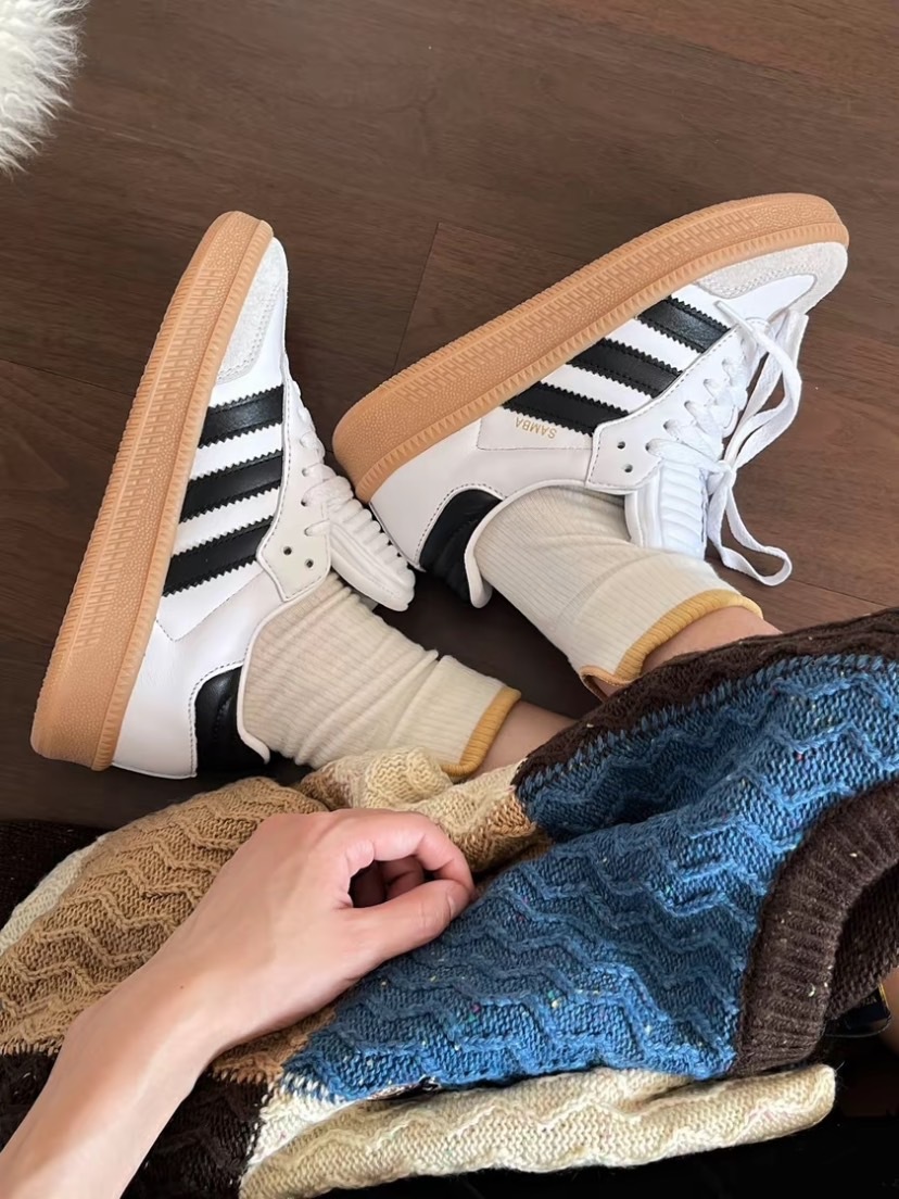 ADIDAS ORIGINALS SAMBA XLG 黑白 焦糖 厚底  (IE1377)