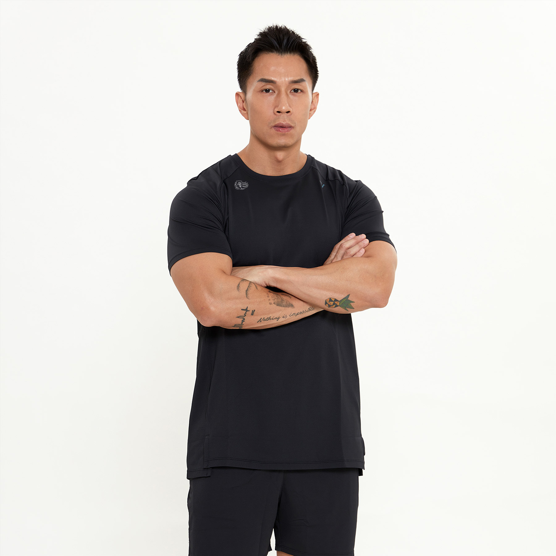 23-24 LN x VERVE ArmorLite® 抗菌拉格蘭訓練短袖｜礦石黑