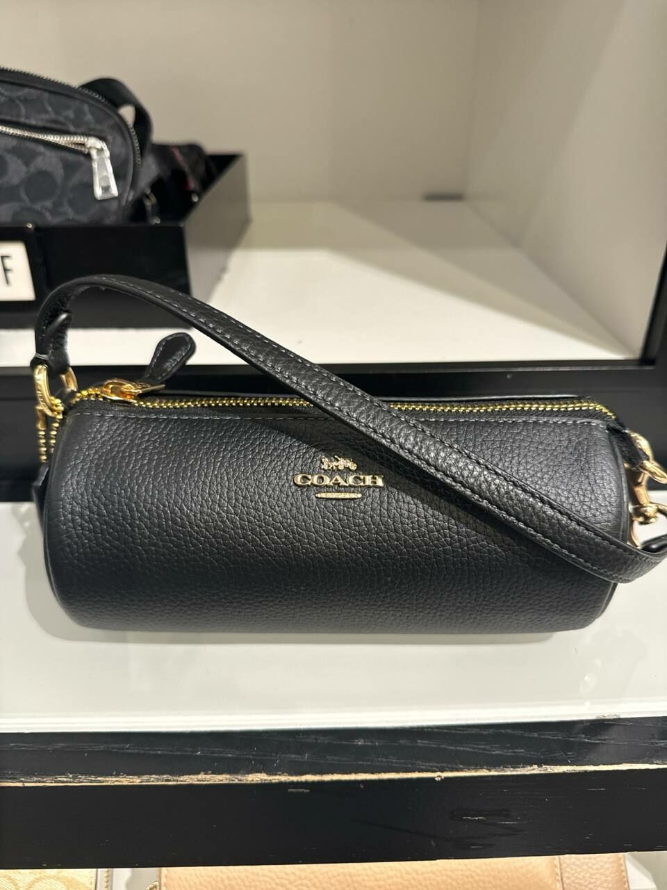 [S] COACH CP474 LEATHER NOLITA BARREL,IM/BLACK, 196395197842 (SCO744)