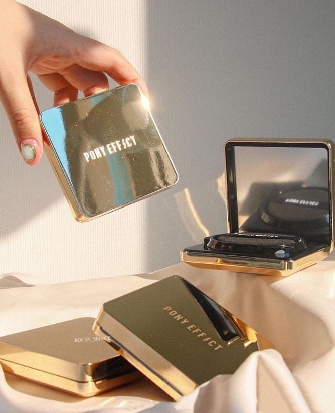 <現貨> 韓國 PONY EFFECT 絕對持久無瑕 氣墊粉餅 小金磚 三色