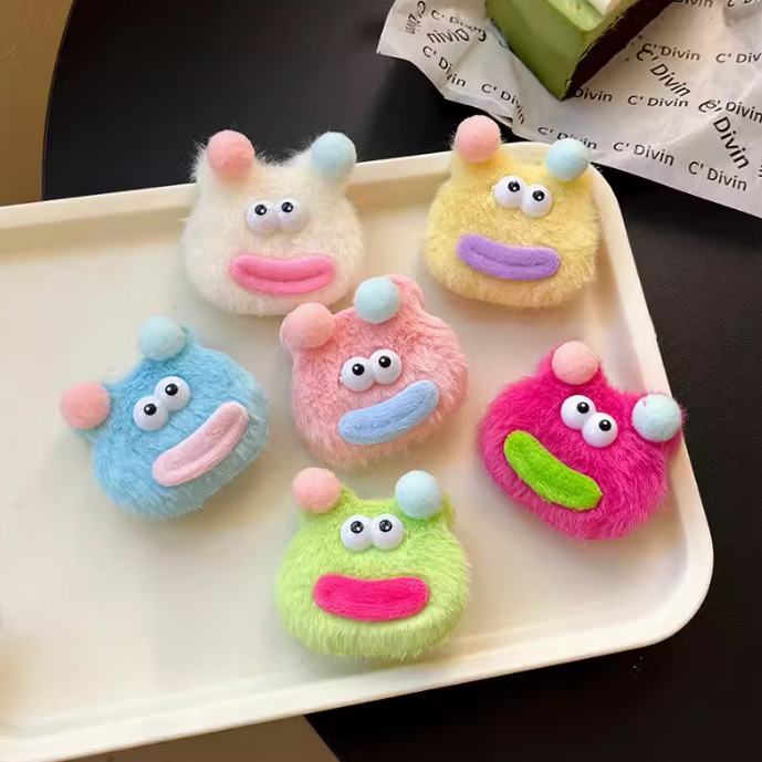 [4 FOR RM10] Quirky Ugly Doll Sausage Mouth Plush Hair Clip