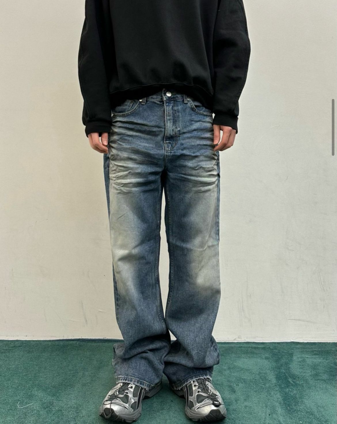 洗水鬆身牛仔褲 WELL DONE-018P