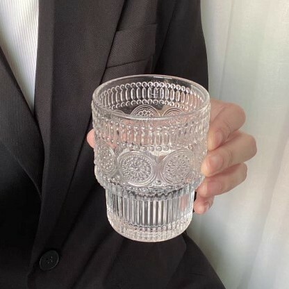 《4015》美式復古浮雕玻璃杯