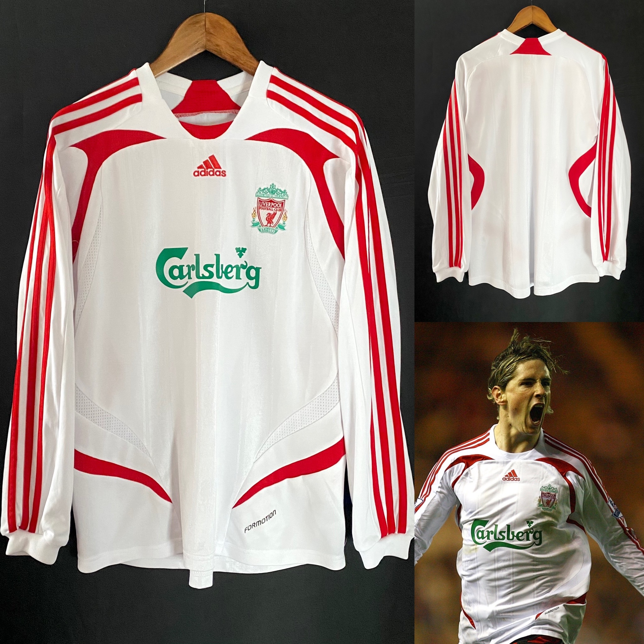 (球員版) 利物浦 2007-2008 Adidas 作客球員版球衣