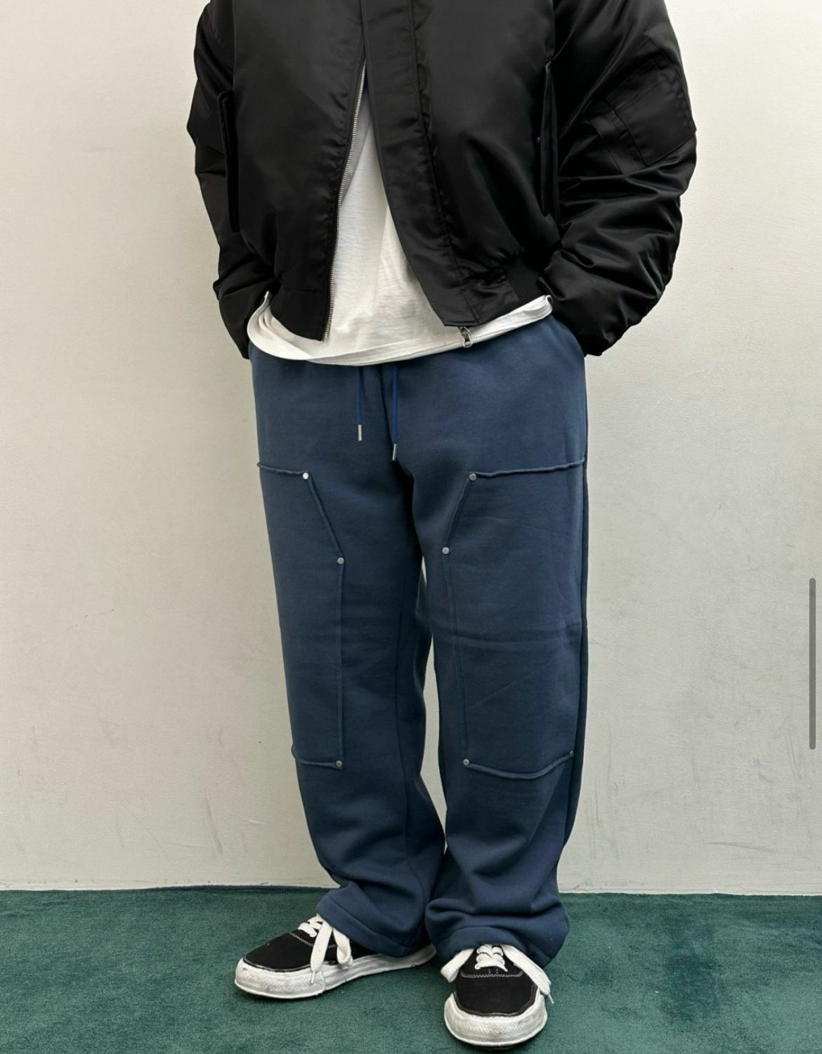 淨色棉質可束腳運動褲 WELL DONE-020P