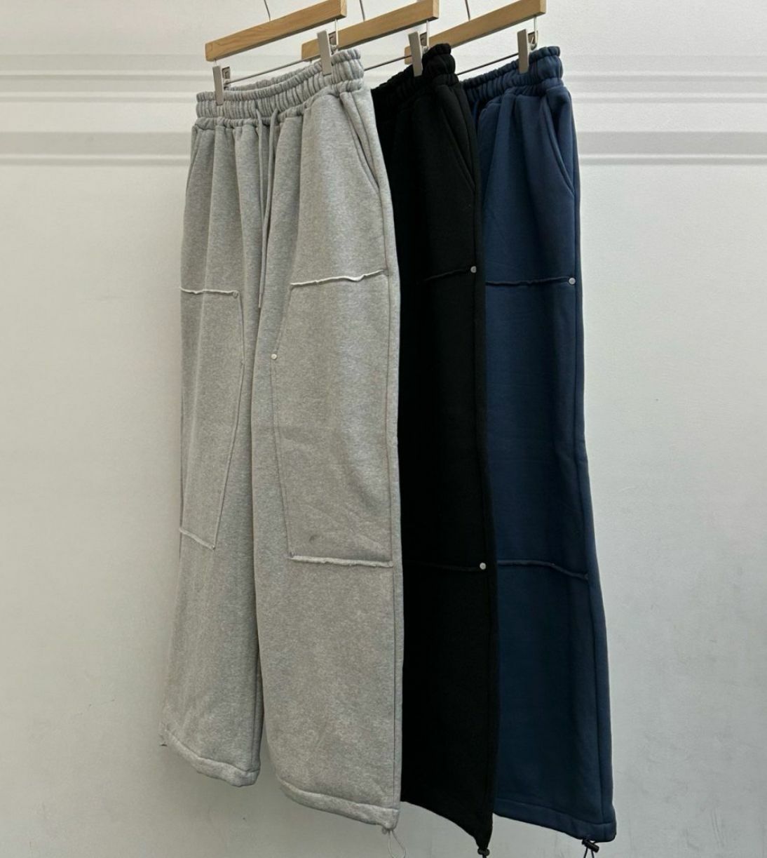 淨色棉質可束腳運動褲 WELL DONE-020P