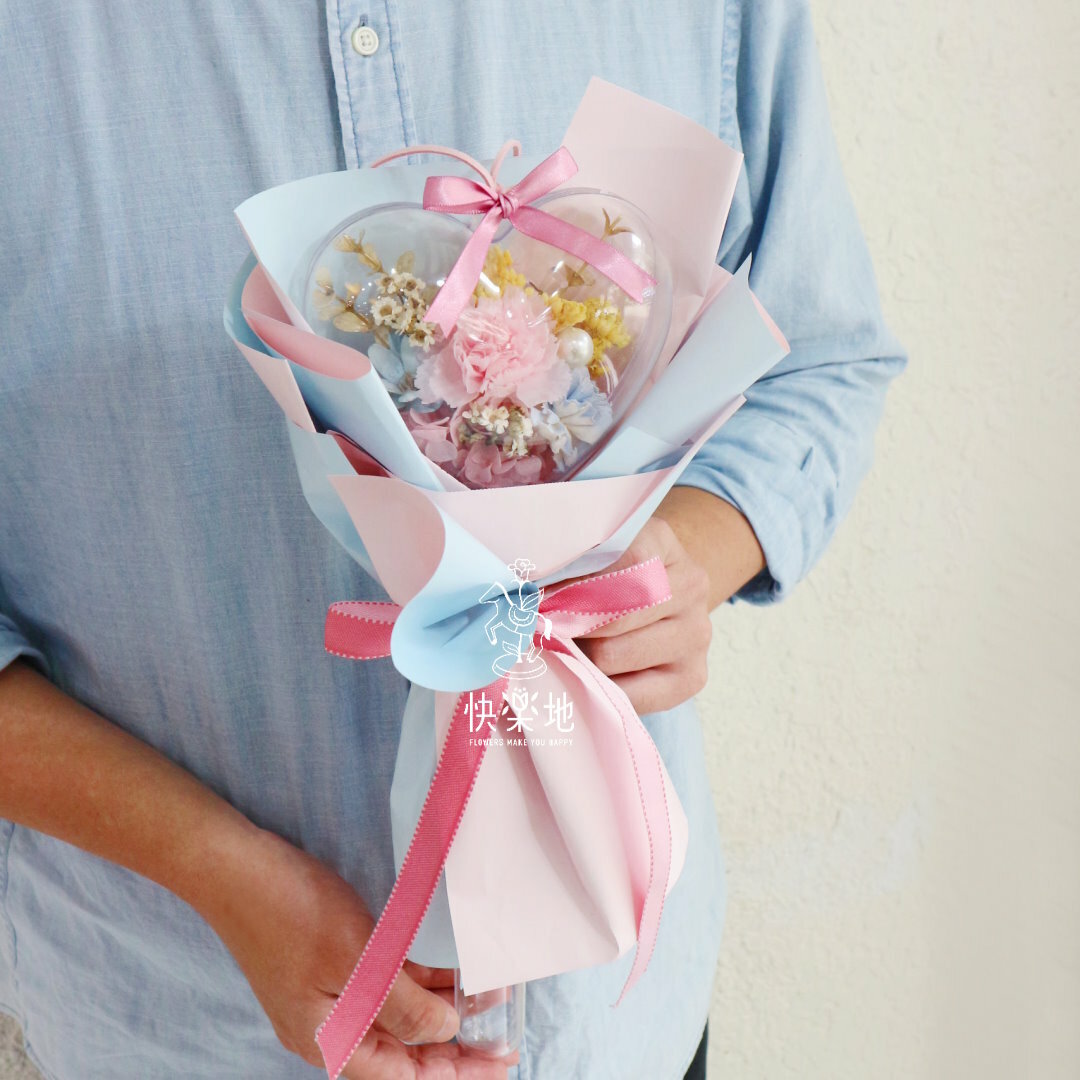 ❖獨特❖精裝愛心(壓克力硬殼) I 永生花束  PF240800