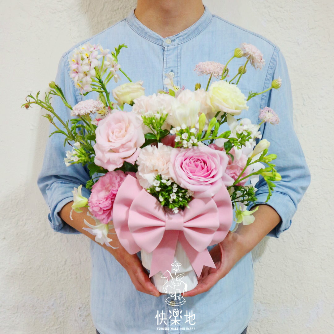 ❖獨家❖ 馨愛蝴蝶結 I 鮮花盆花 AF240520