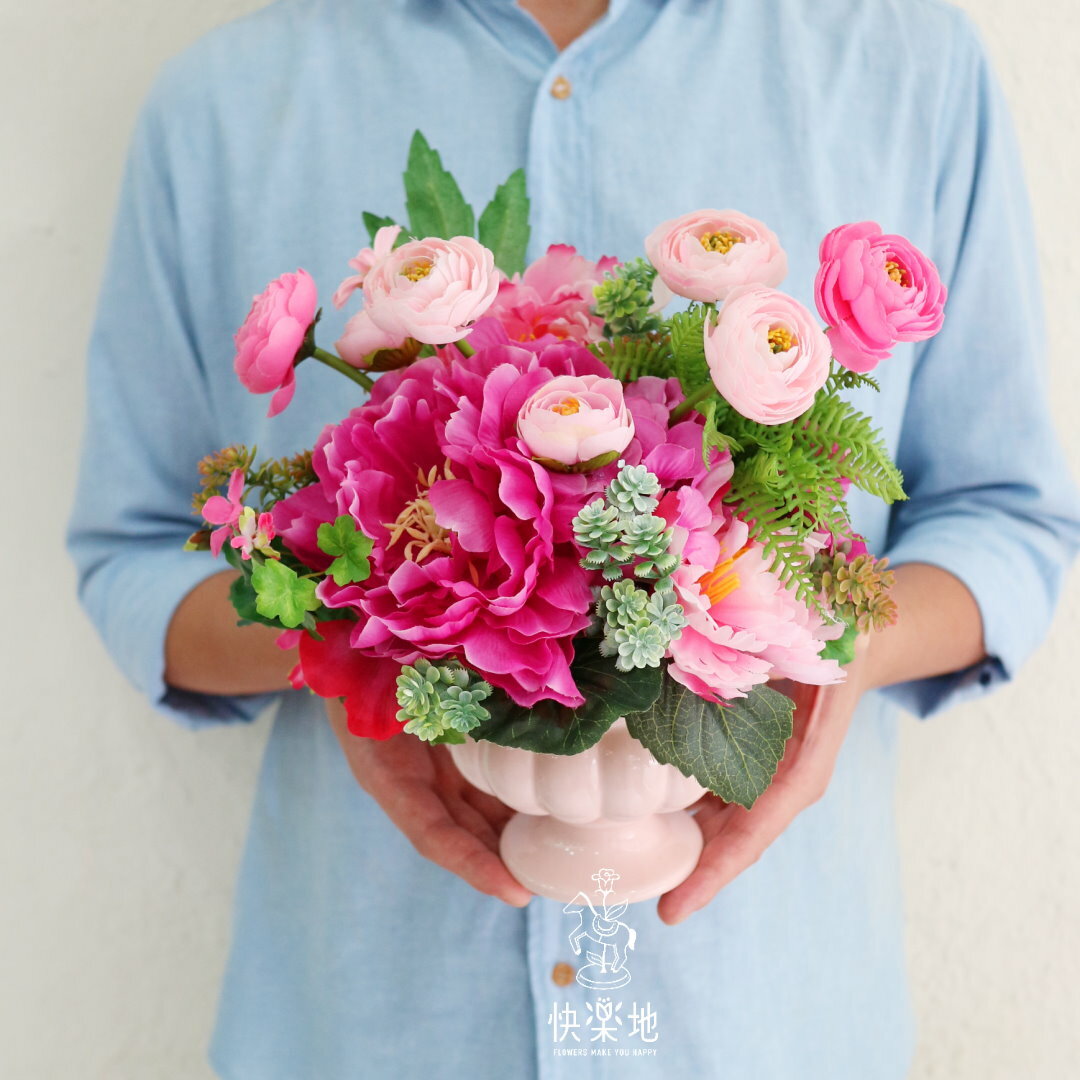 ❖獨家❖繽紛花開 I 擬真花盆花  PF240008