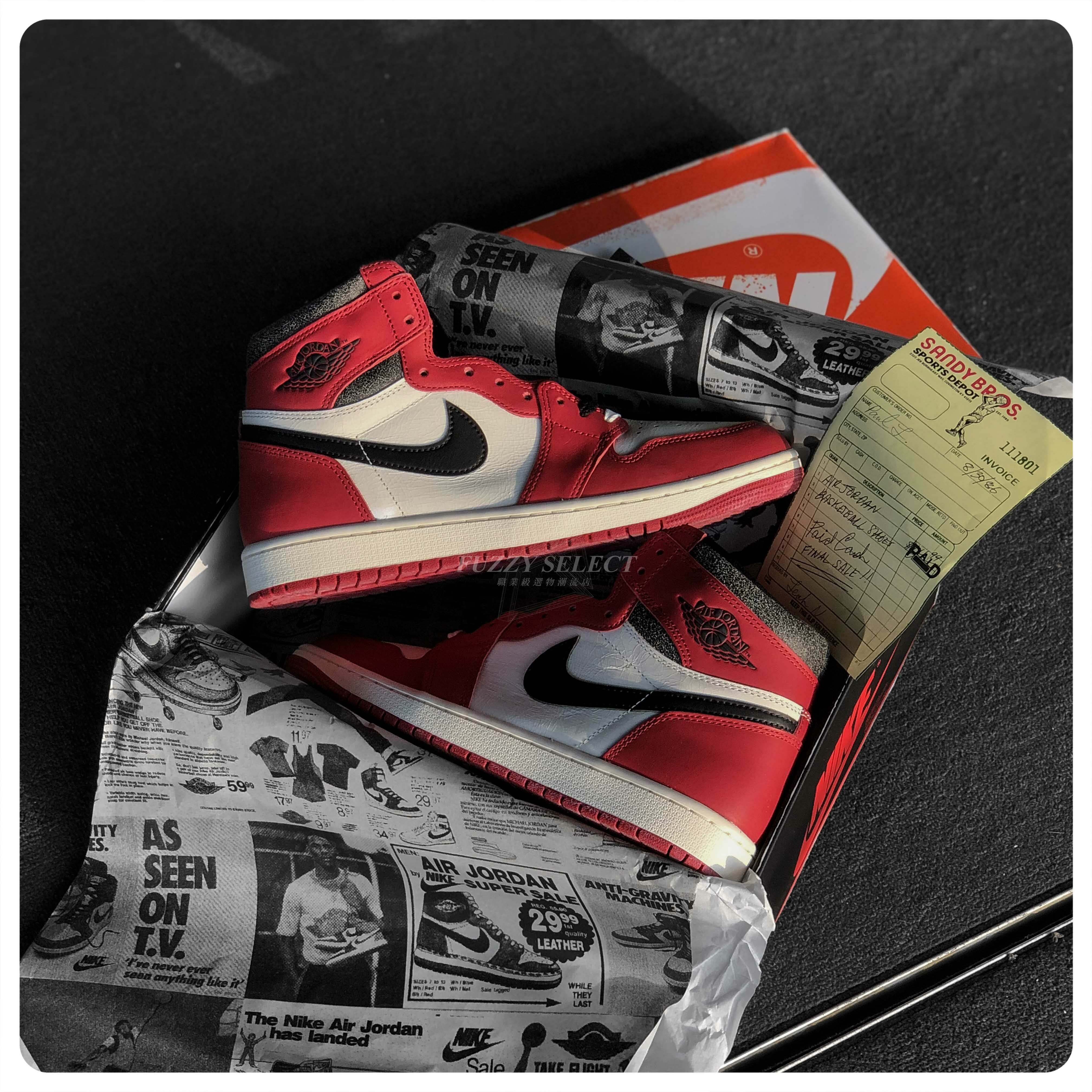 【逢甲 FUZZY】Air Jordan 1 High OG "Lost & Found" 2022復刻 芝加哥 DZ5485-612