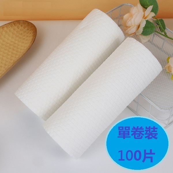 【$1限購】（單卷裝/100片）廚房加厚不沾油乾濕兩用紙 懶人抹布【純白】20*20*100片