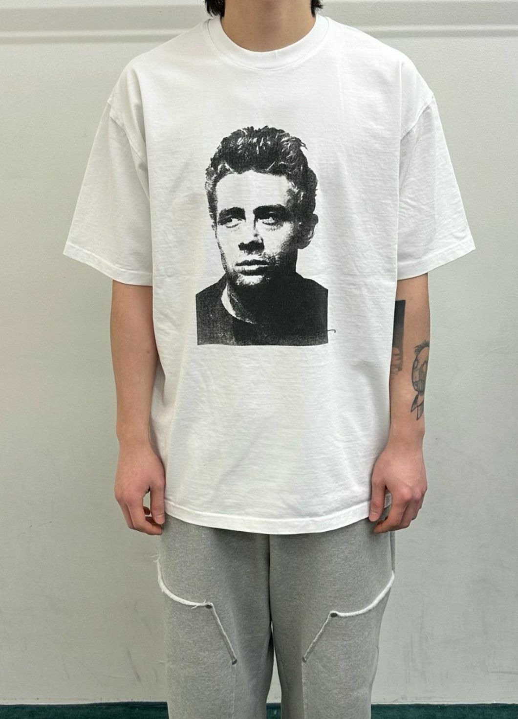 人像圖案短袖Tee WELL DONE-028T