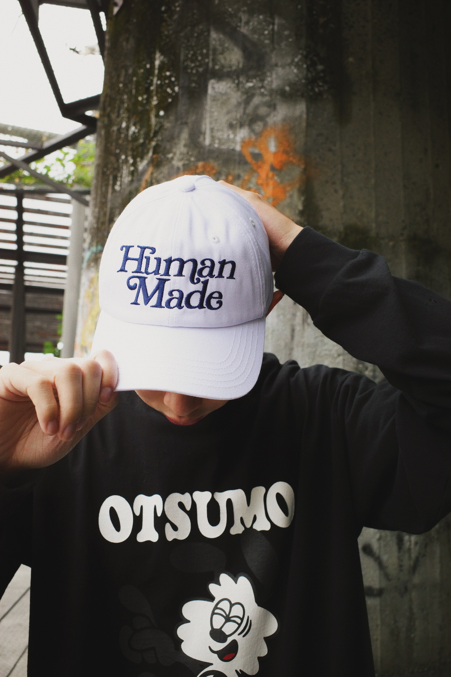 HUMAN MADE X GDC 聯名 經典字體老帽 藍字/紅字