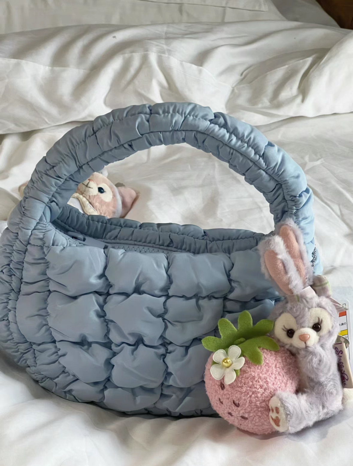 🇸🇪COS Quilted Micro 寶寶藍 衍縫 雲朵包 手提包 包包 淺藍色/現貨