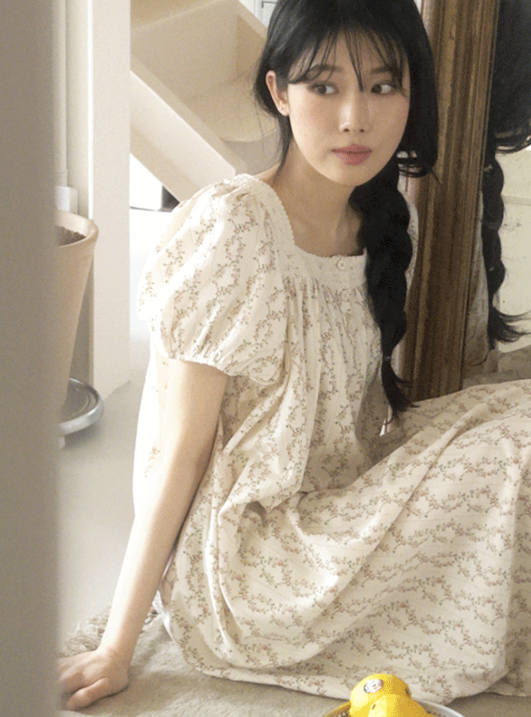 預訂｜Juuneedu Cosette Flower Pajamet (2 COLOR)