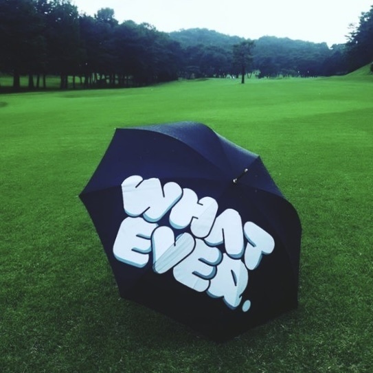 🇰🇷WHATEVER 骷顱頭輕量高爾夫傘☂️