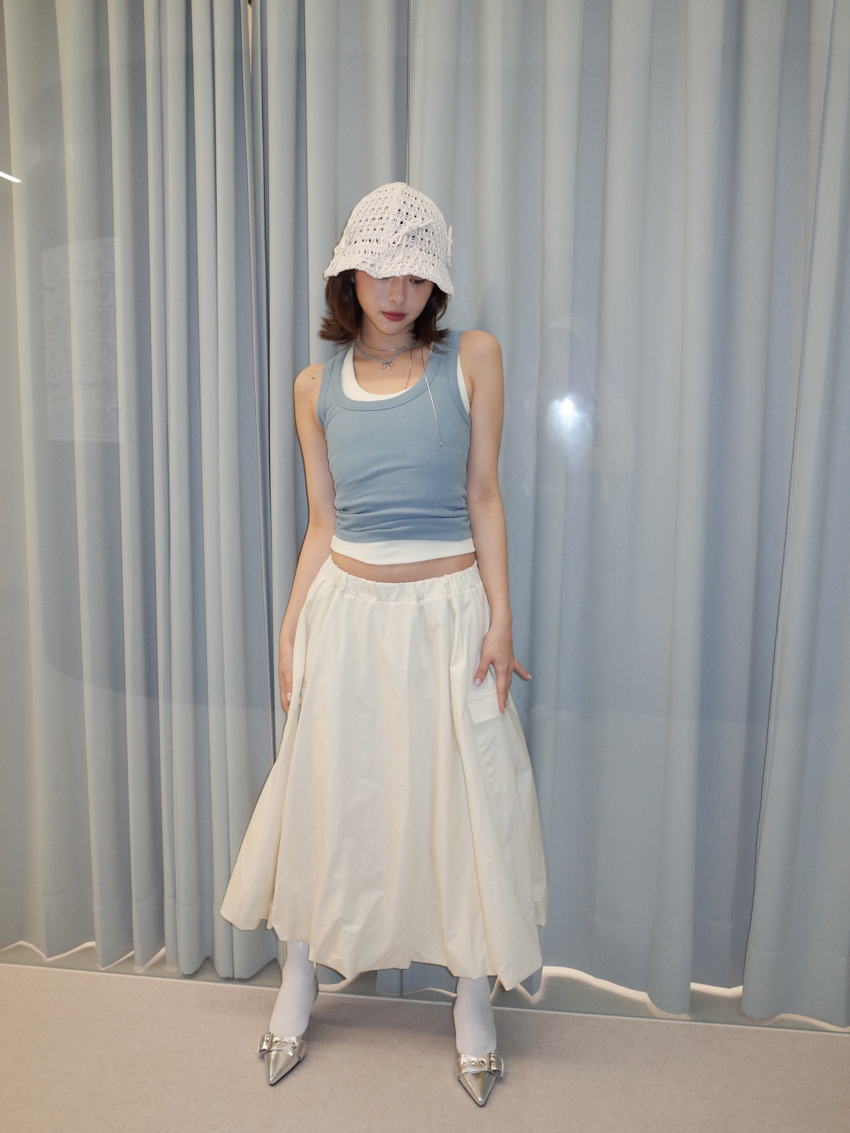 (6 colors!) Eloise back stitch midline tank vest