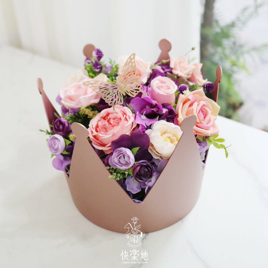 ❖獨家❖女王榮耀 I 擬真花盆花  PF240012