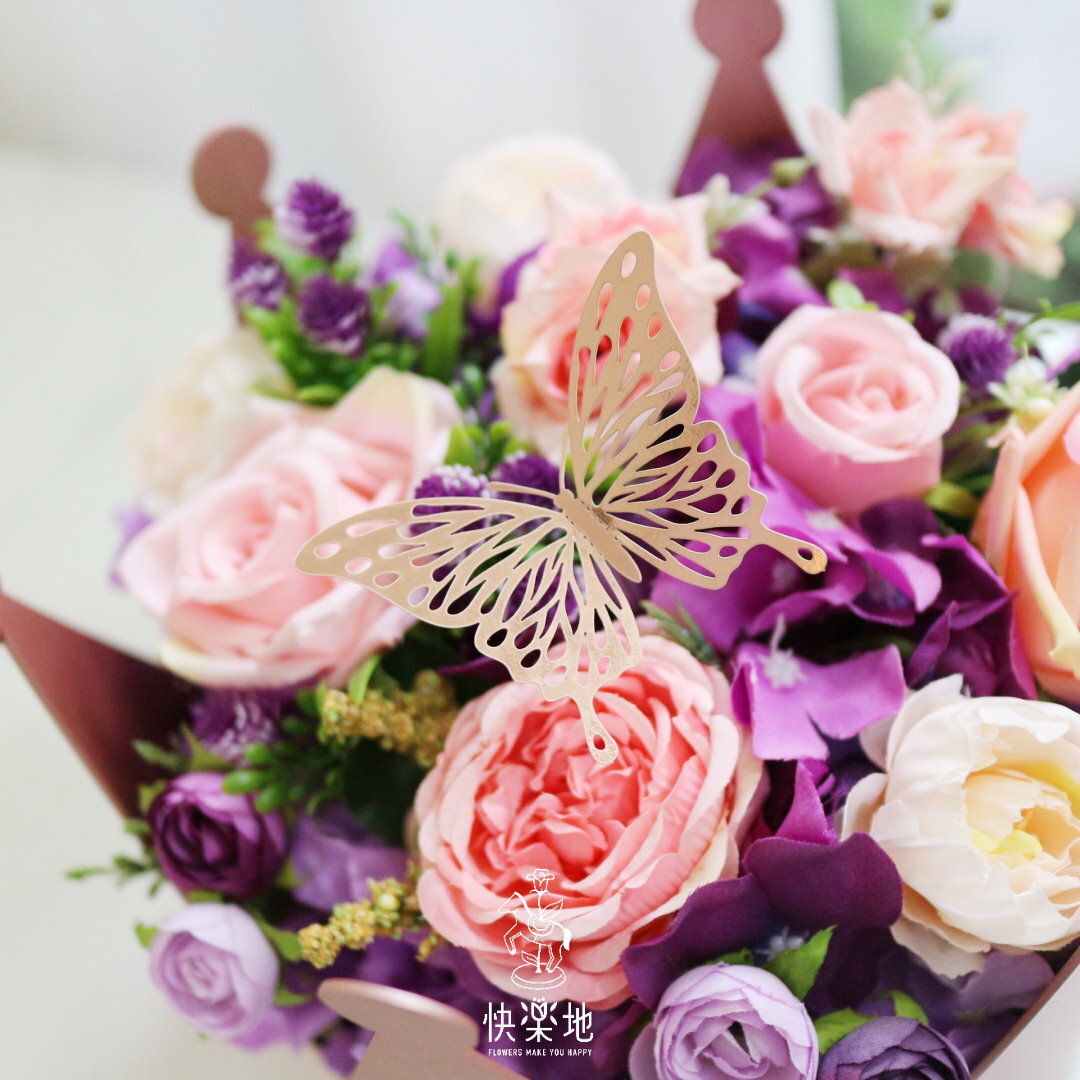 ❖獨家❖女王榮耀 I 擬真花盆花  PF240012