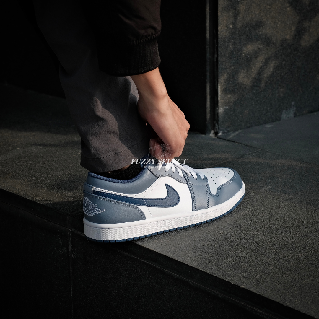 【逢甲 FUZZY】Air Jordan 1 Low "Ashen Slate" 灰藍 霧霾藍 553558-414