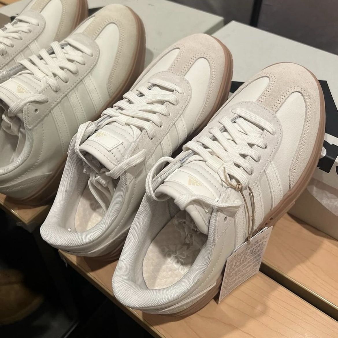 Adidas Neo Gradas 焦糖牛奶 米白 小Samba 焦糖底