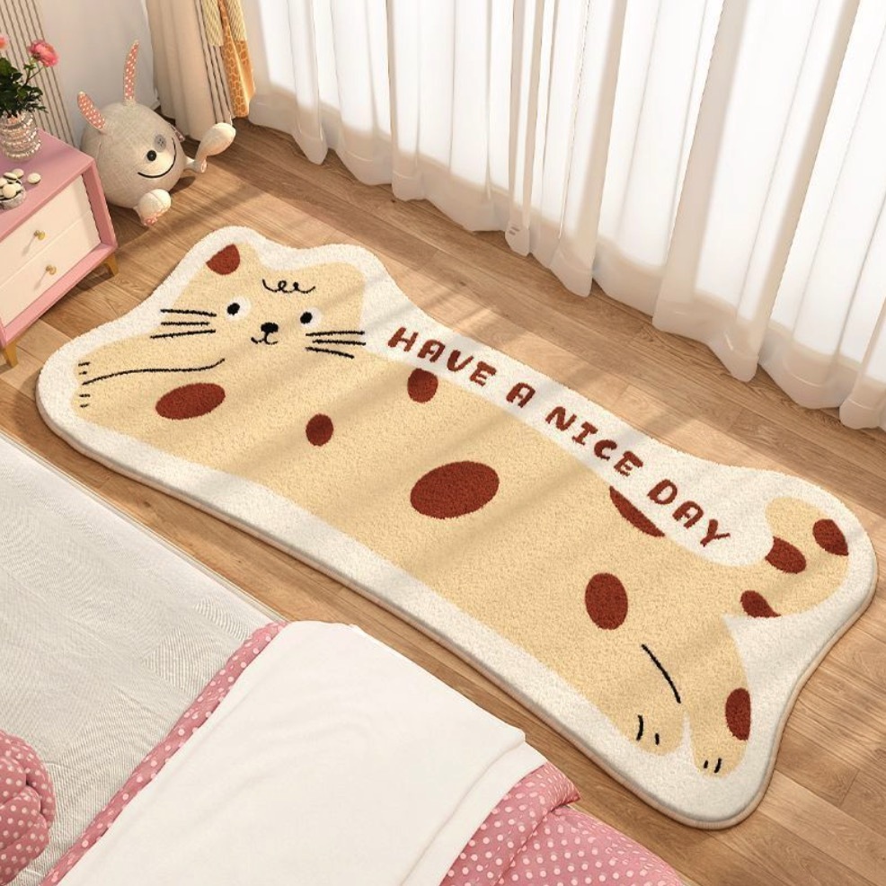 《41521》狗狗貓貓異形款仿羊絨地毯(4款)