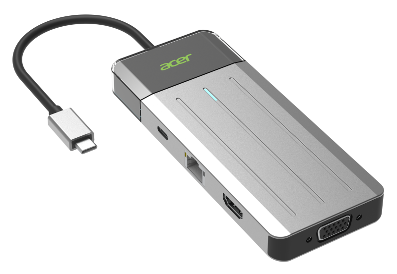 Acer 9 IN 1 USB-C Travel Dock  - ODK3K0