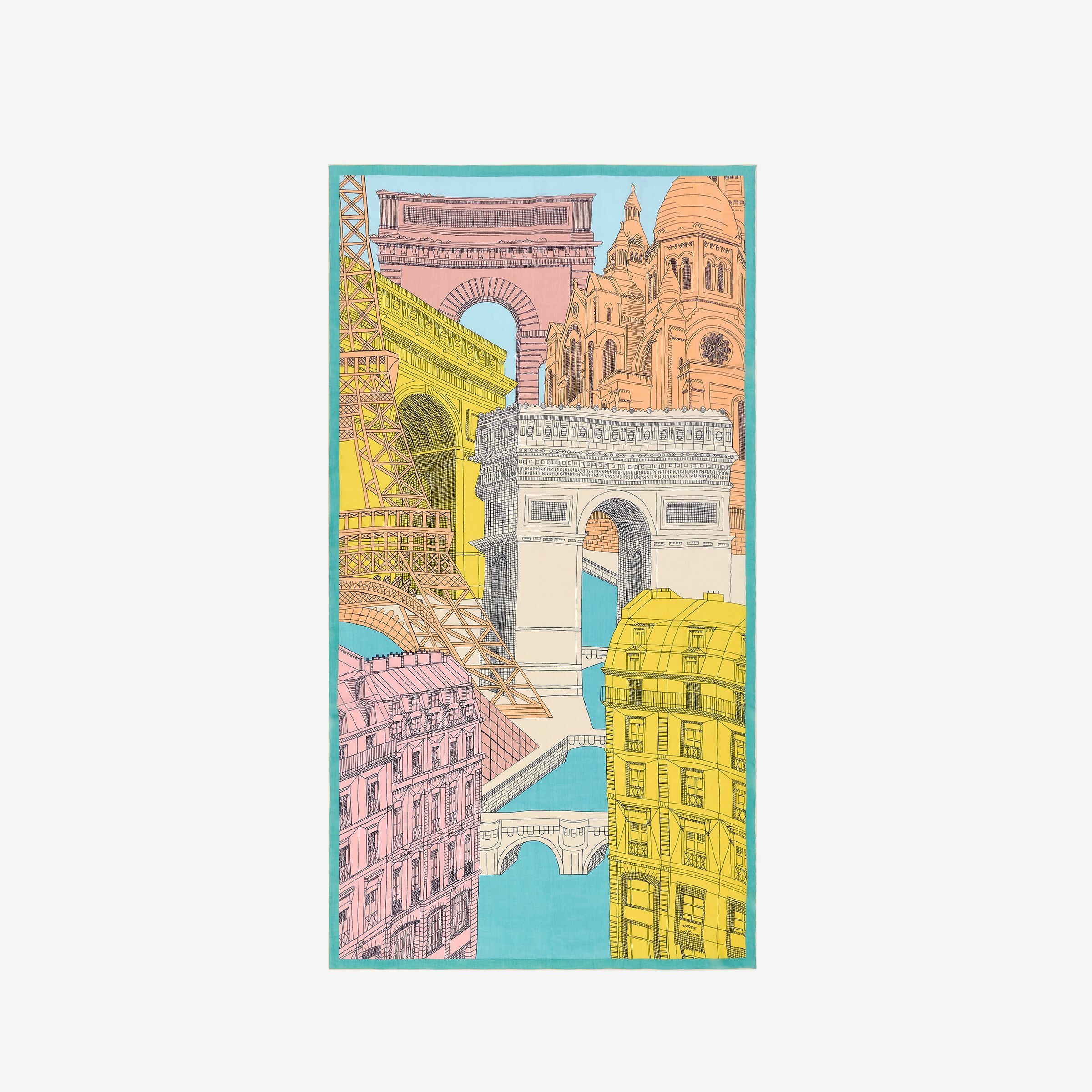 Inoui_Editions-Paris-巴黎長圍巾-藍綠