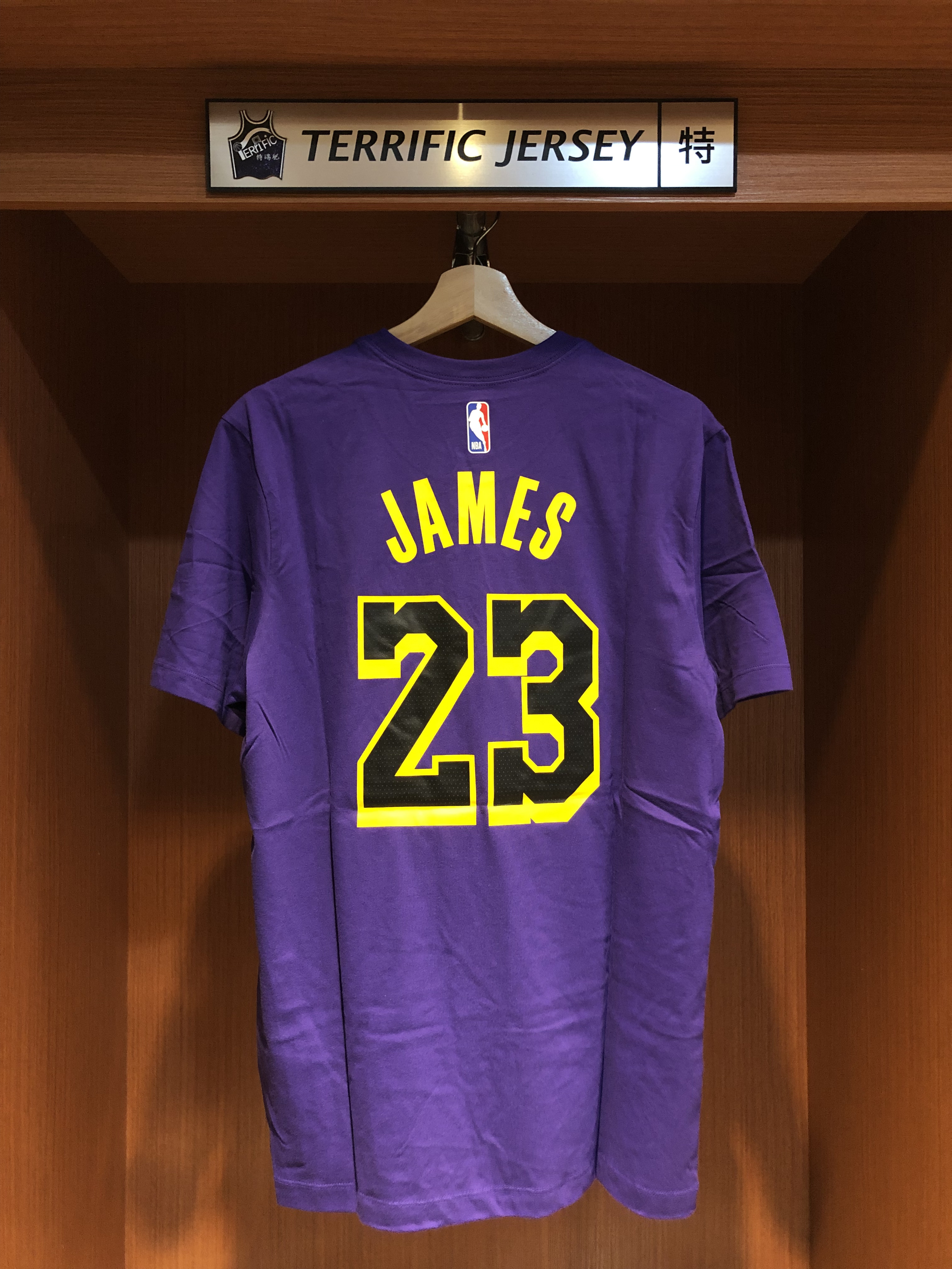 NBA短袖 Lebron James 洛杉磯湖人紫 Statement Jordan Player Name Tee 棉質短袖 全新