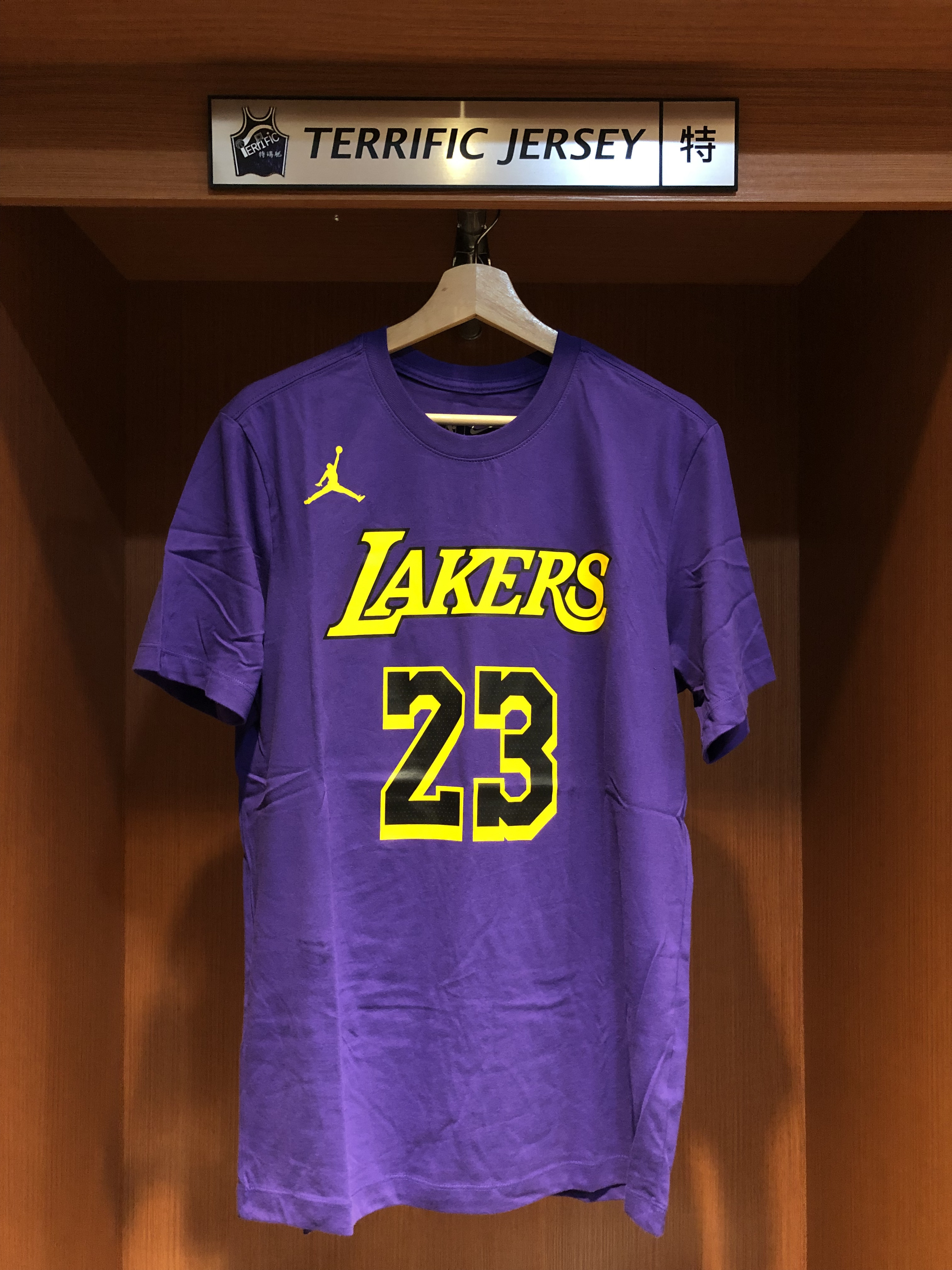 NBA短袖 Lebron James 洛杉磯湖人紫 Statement Jordan Player Name Tee 棉質短袖 全新