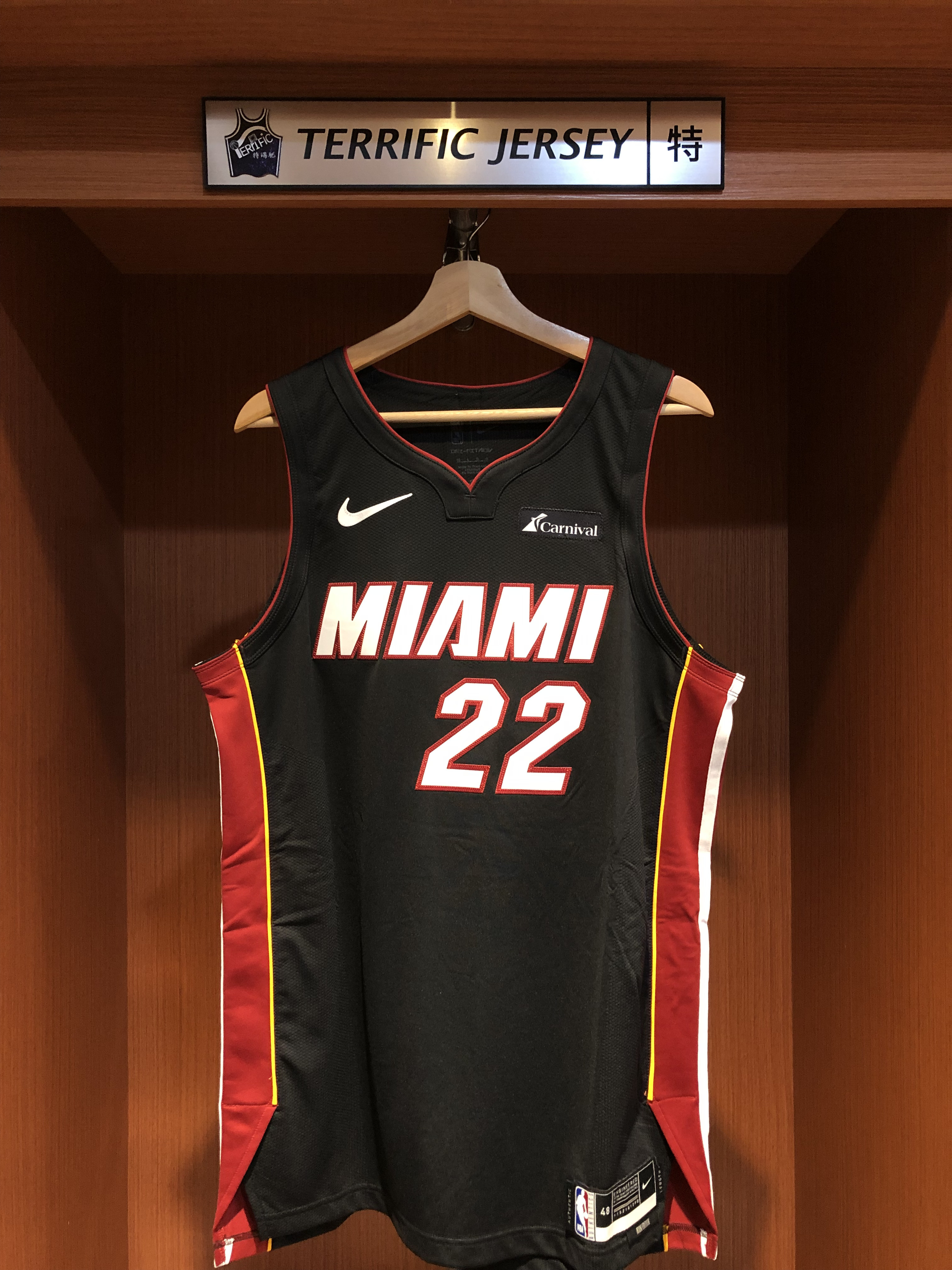 NBA球衣 Jimmy Butler 邁阿密熱火黑 Icon Nike Authentic 球員版 電繡 含贊助商標 全新