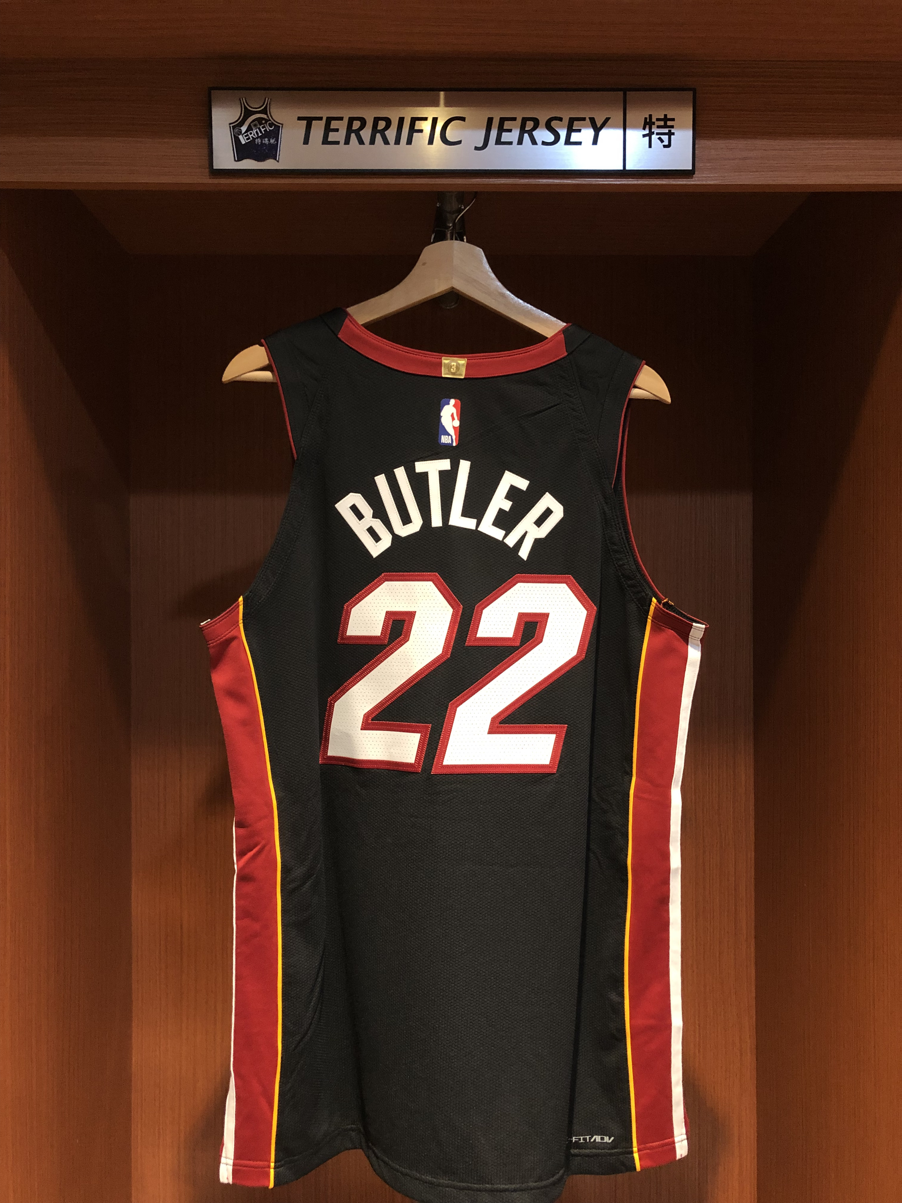 NBA球衣 Jimmy Butler 邁阿密熱火黑 Icon Nike Authentic 球員版 電繡 含贊助商標 全新