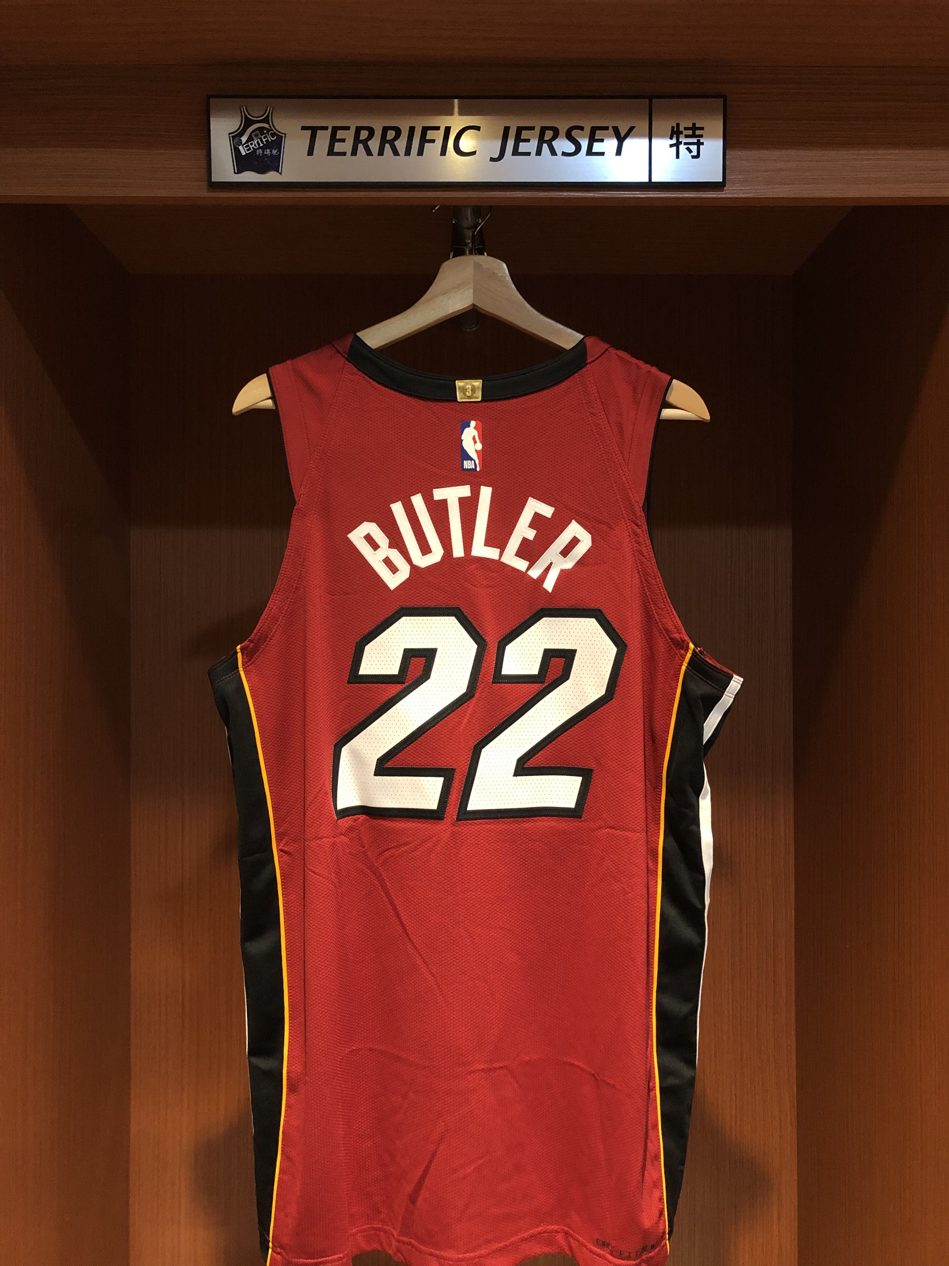 NBA球衣 Jimmy Butler 邁阿密熱火紅 Statement Jordan Authentic 球員版 電繡 含贊助商標 全新