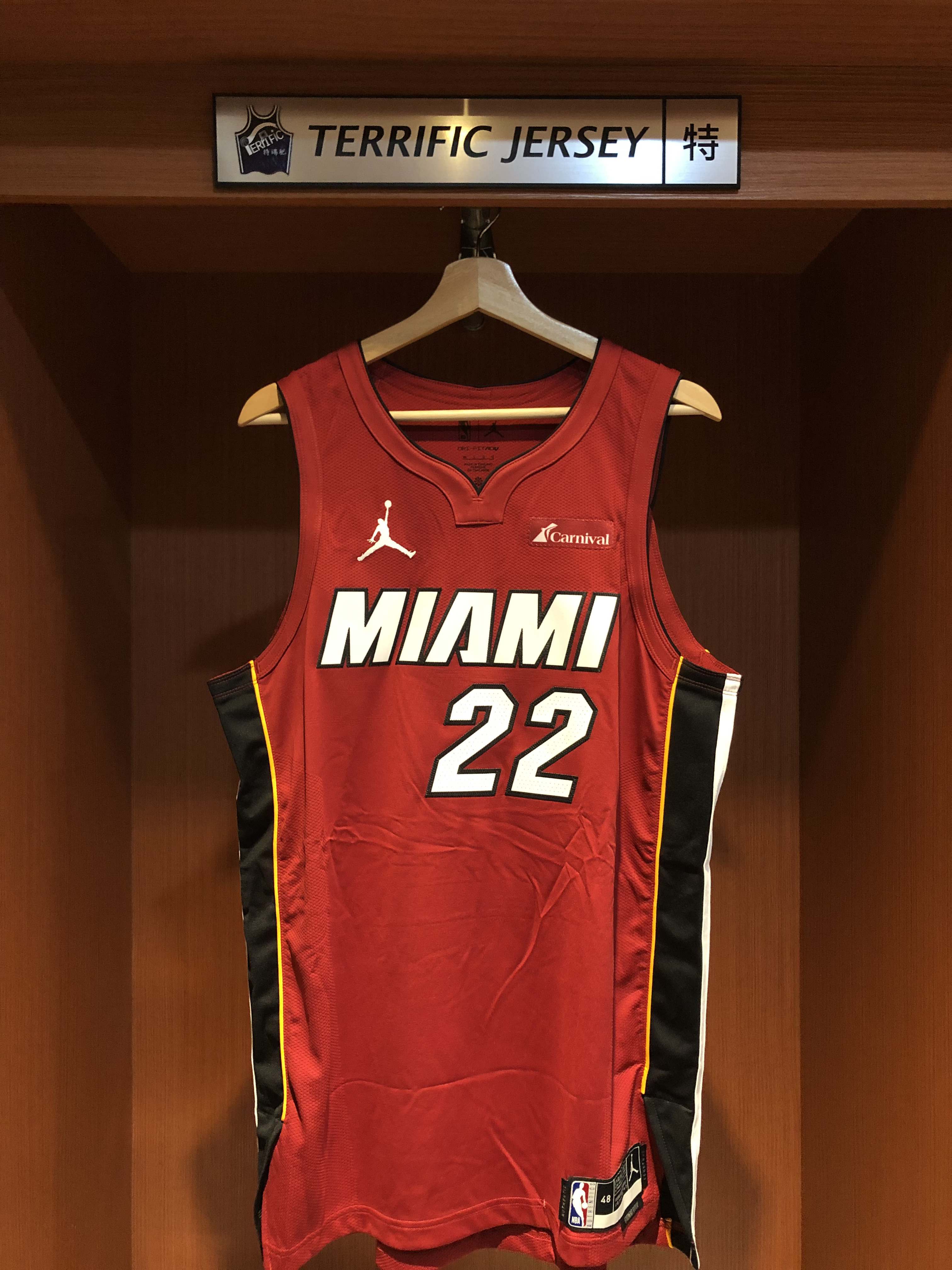 NBA球衣 Jimmy Butler 邁阿密熱火紅 Statement Jordan Authentic 球員版 電繡 含贊助商標 全新