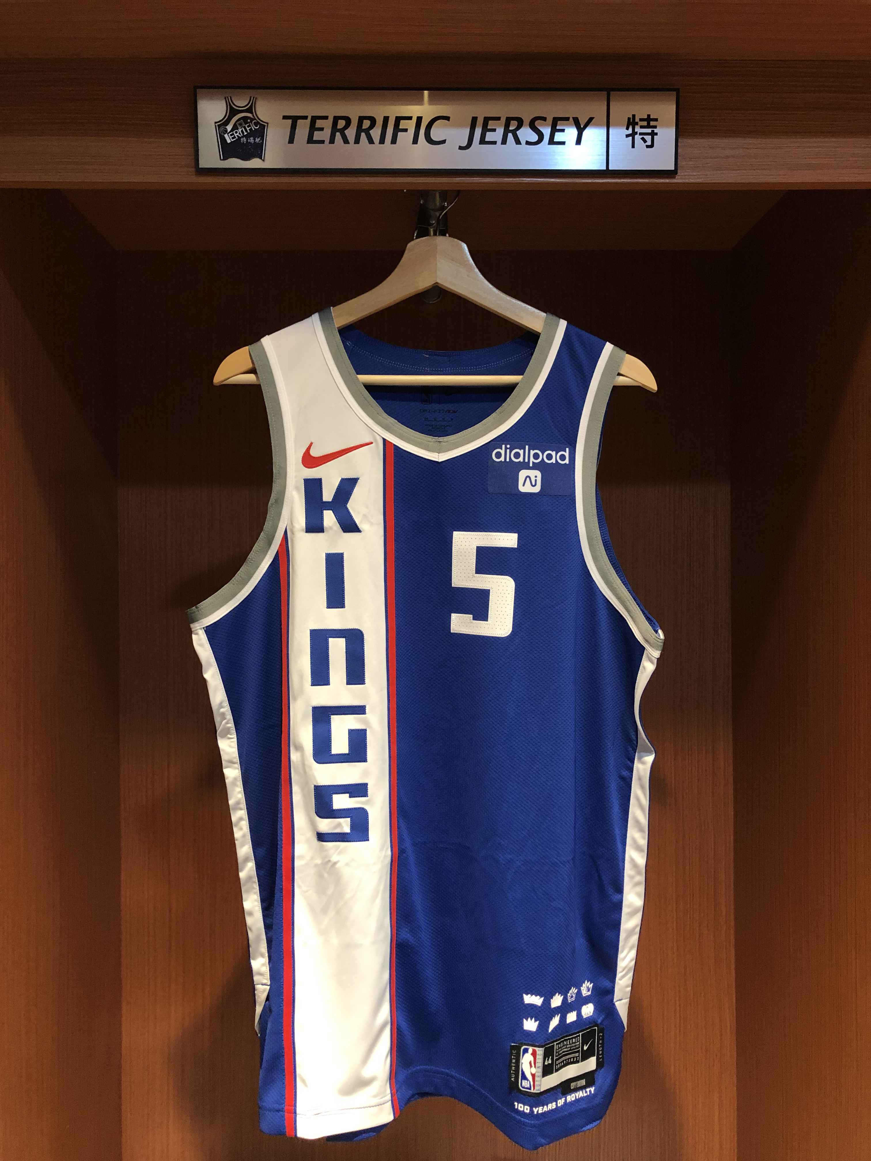 NBA球衣 De'aaron Fox 沙加緬度國王城市 City Nike Authentic 球員版 電繡 含贊助商標 全新