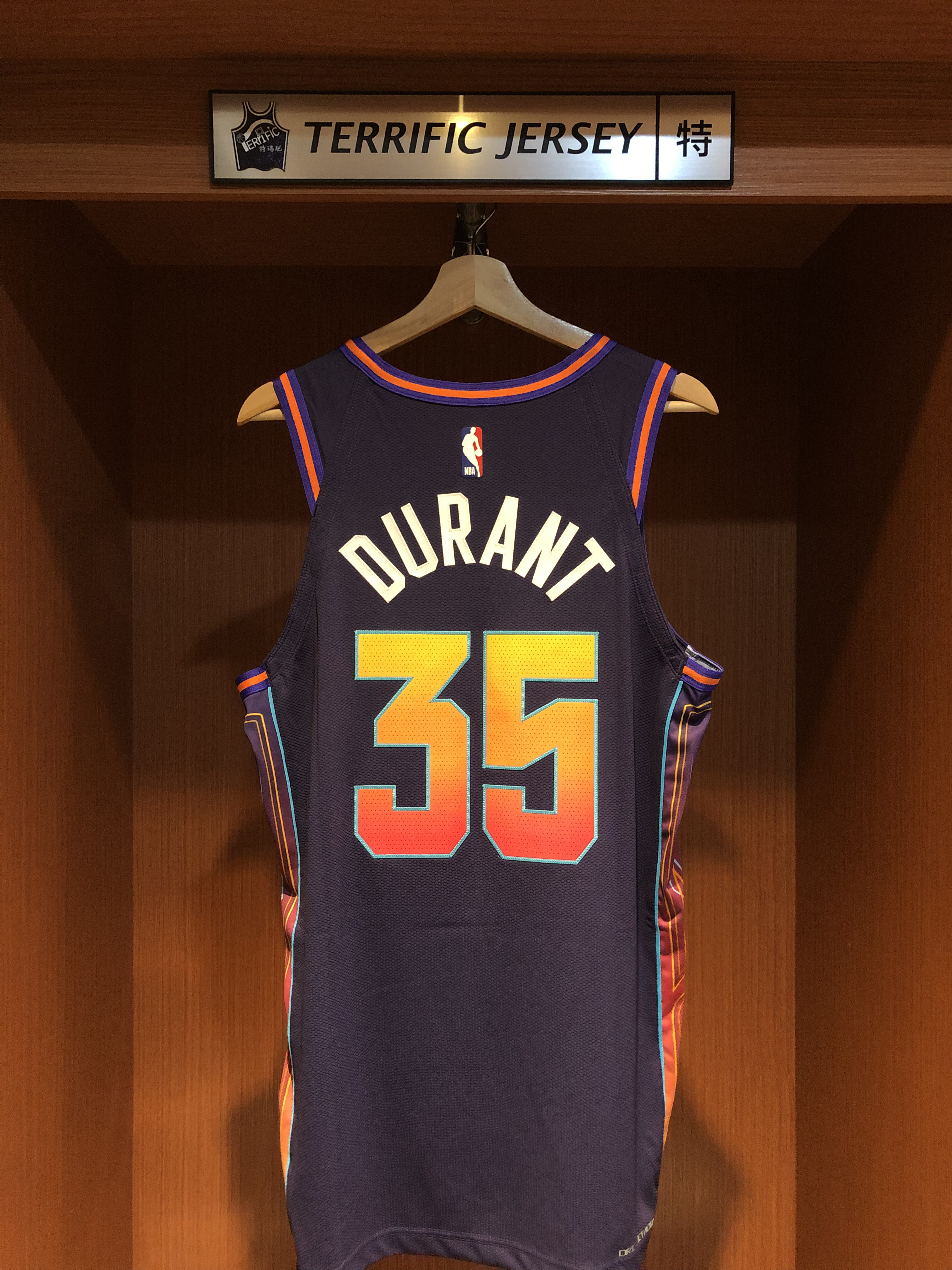 NBA球衣 Kevin Durant 鳳凰城太陽城市 City Nike Authentic 球員版 電繡 全新