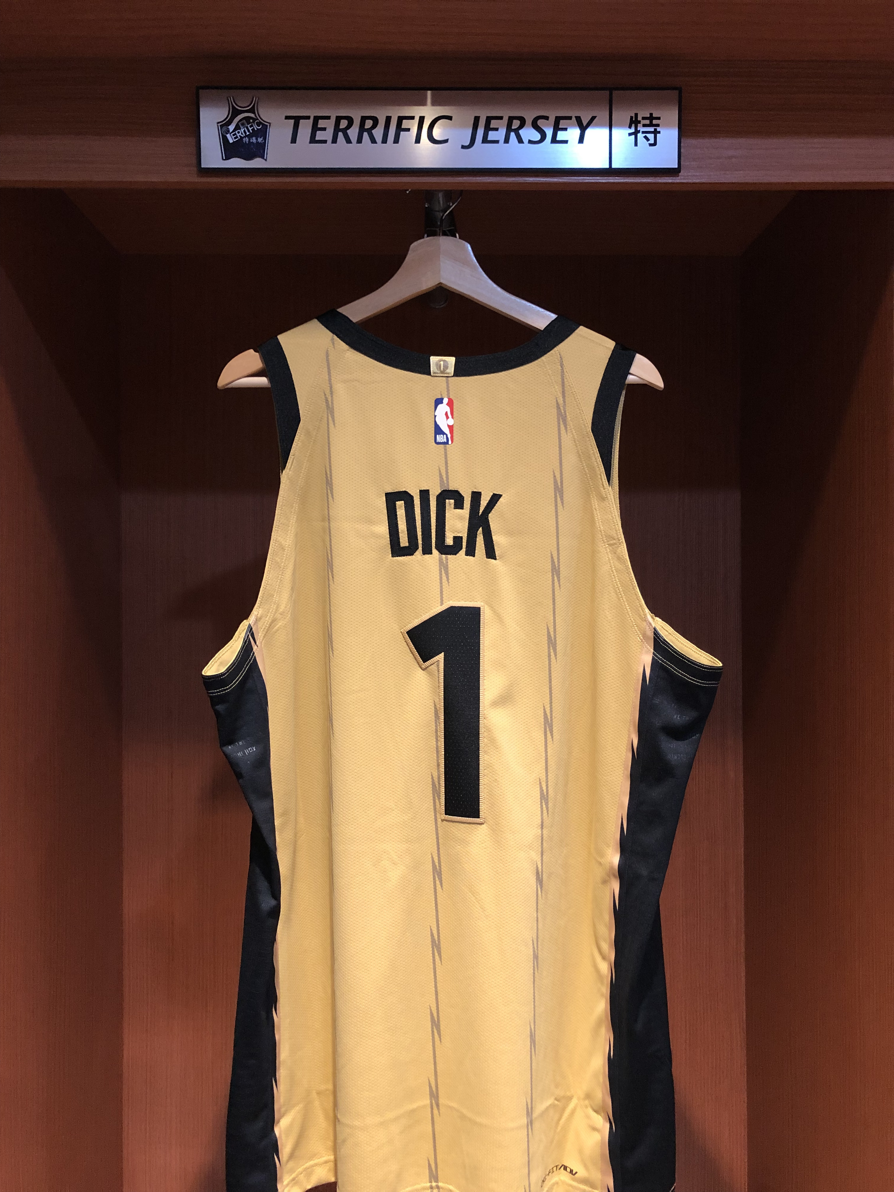 NBA球衣 Gradey Dick 多倫多暴龍城市 City Nike Authentic 球員版 電繡 含贊助商標 全新