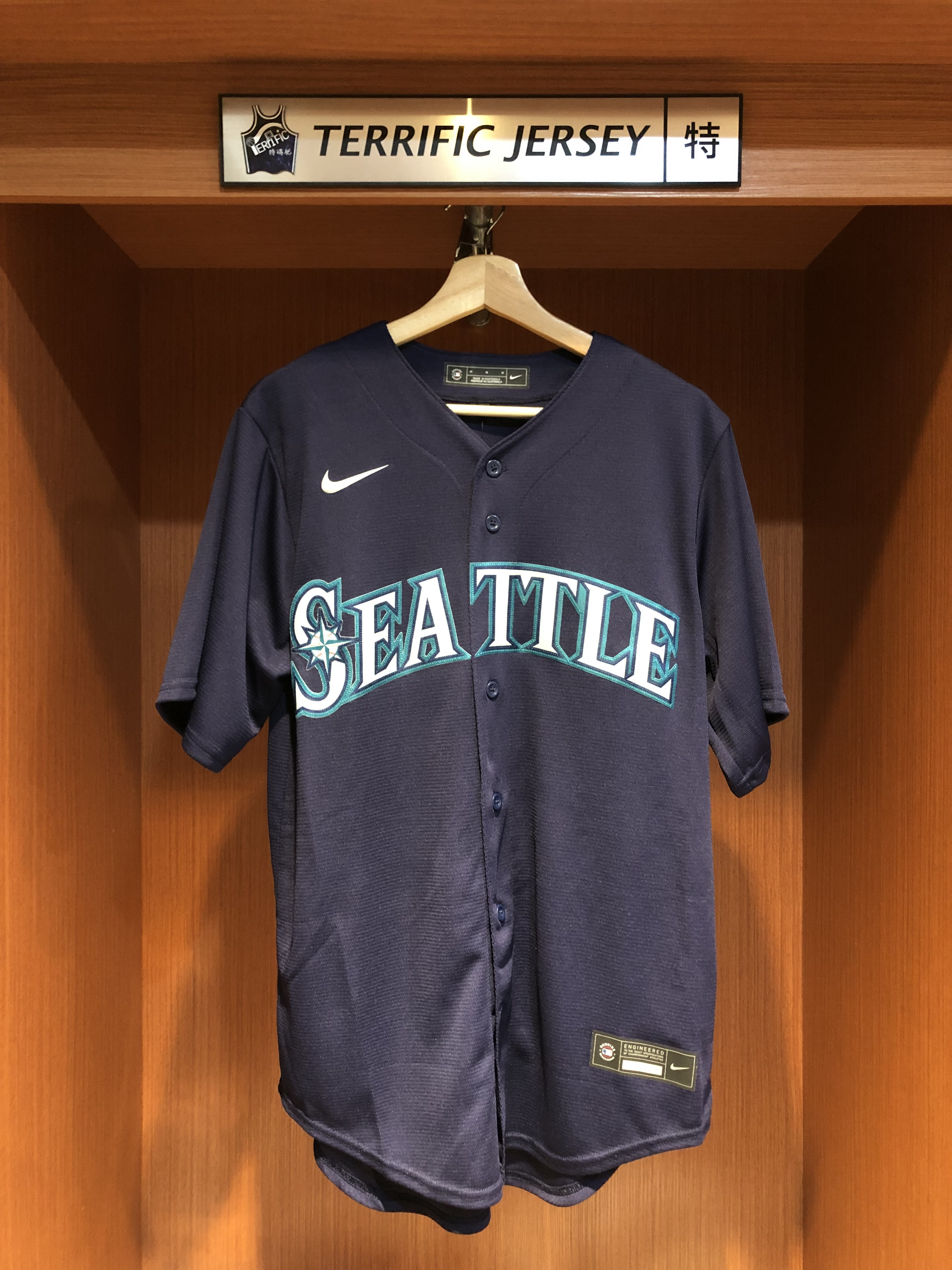 MLB球衣 Ichiro Suzuki 西雅圖水手深藍 鈴木一朗 Nike Replica Player Name Jersey 球迷版 熱轉印 全新